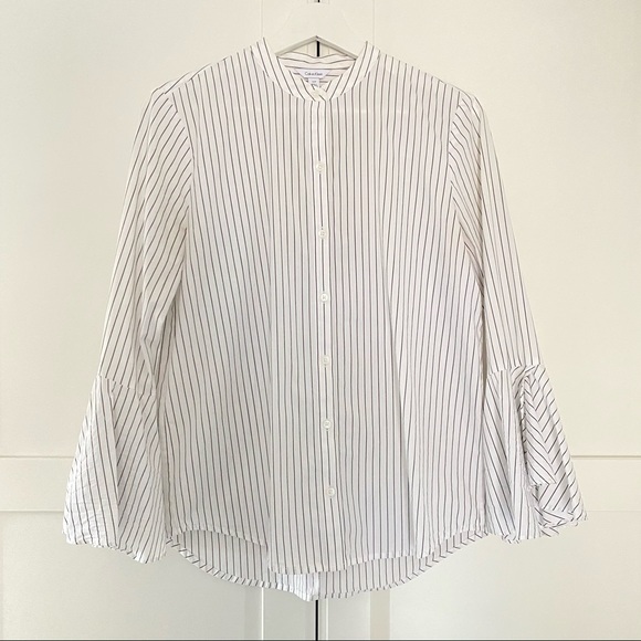 Calvin Klein spring striped blouse - Picture 8 of 13